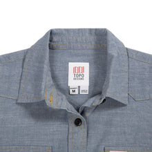 Load image into Gallery viewer, Mountain Shirt - Chambray - Women&#39;s
